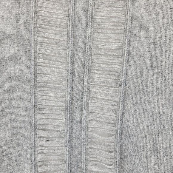 N:Philanthropy Distressed Cardigan Tunic Sweater XS S Gray Wool Modal Cashmere - Picture 4 of 9